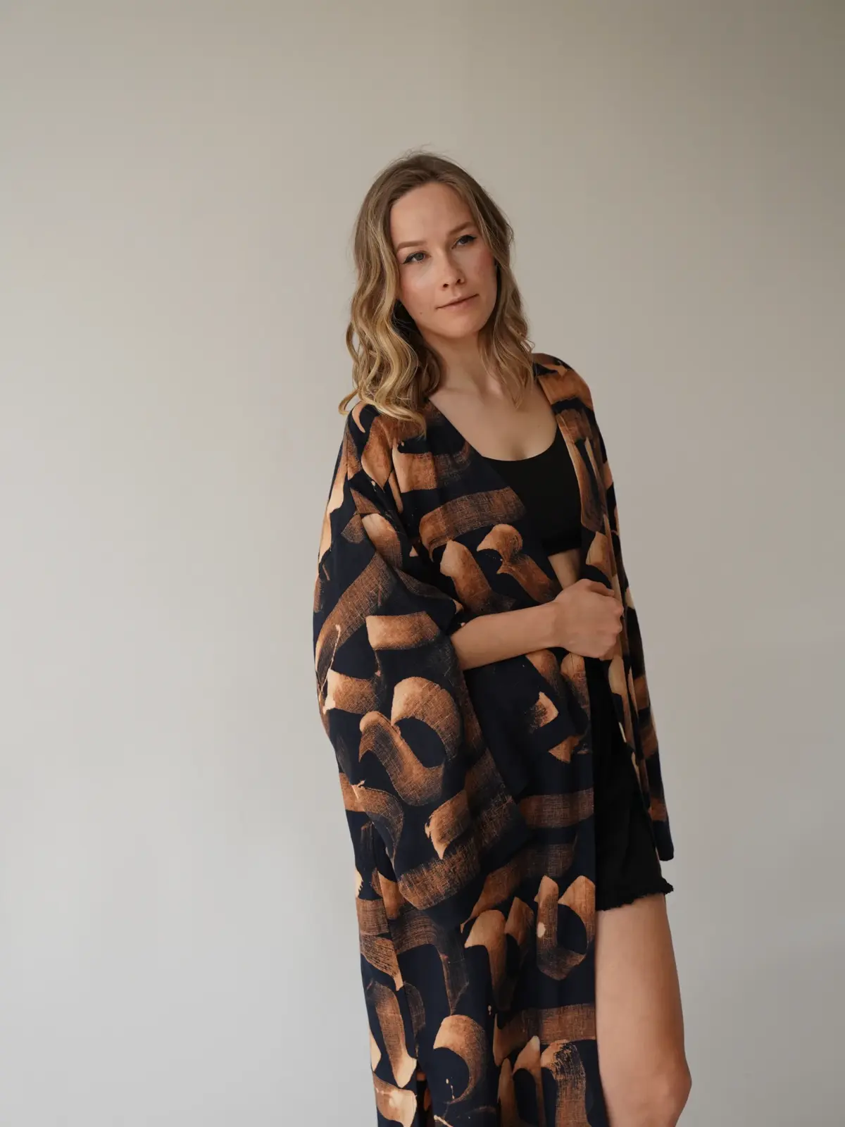 Midnight Ember Kimono